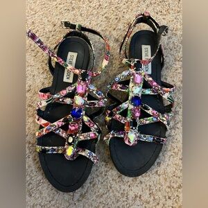 Bdazzled Steve Madden flat sandals
